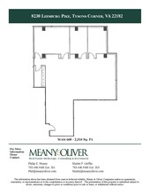 8230 Leesburg Pike, Vienna, VA for lease Floor Plan- Image 1 of 1