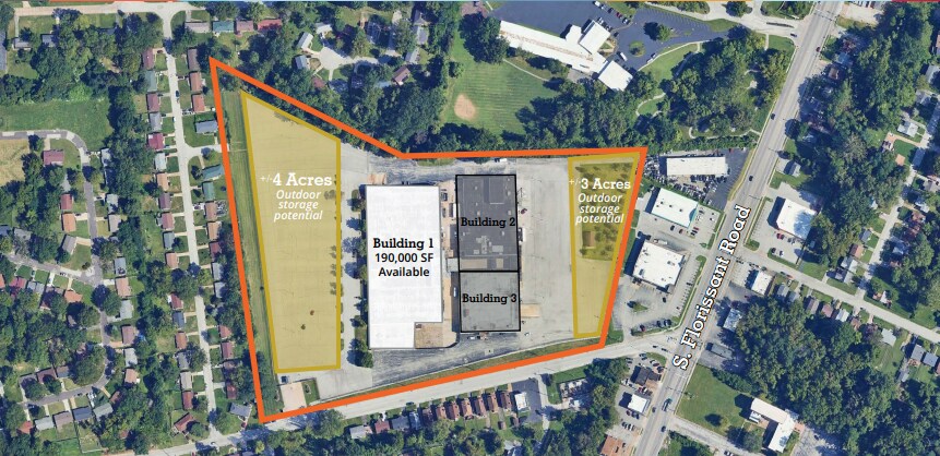 201 Evans Ln, Saint Louis, MO à louer - Aérien - Image 2 de 5