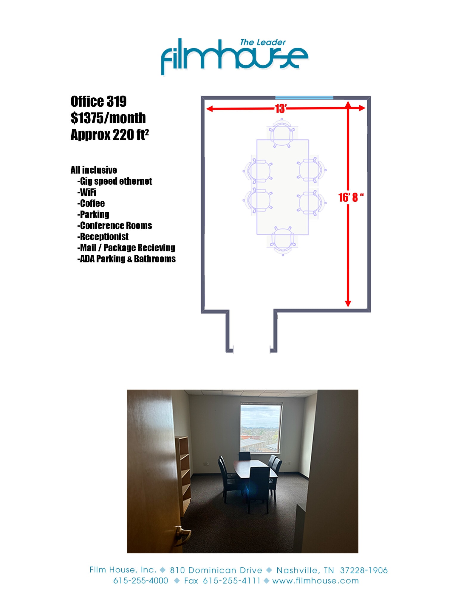 810 Dominican Dr, Nashville, TN for lease Floor Plan- Image 1 of 1