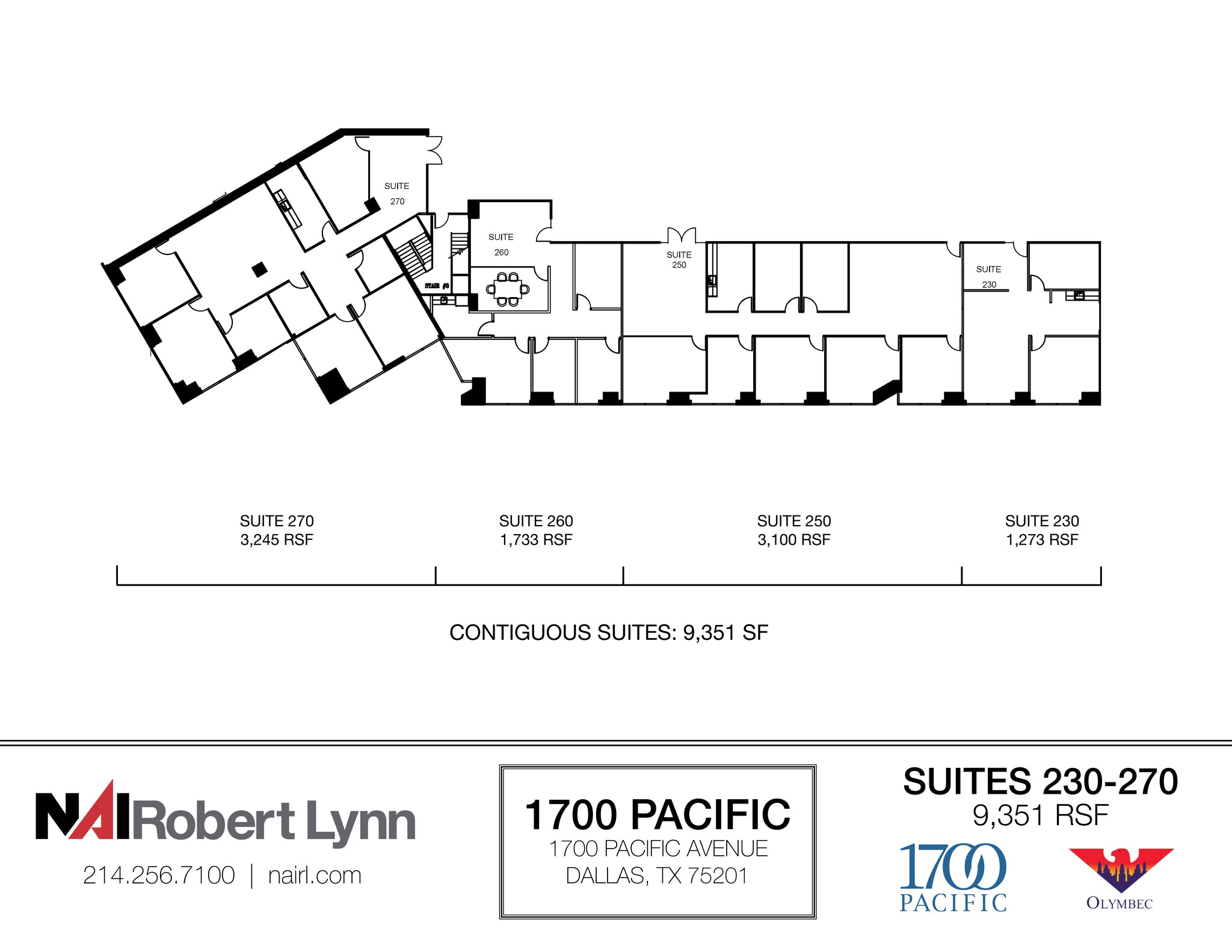 1700 Pacific Ave, Dallas, TX à louer Plan d’étage- Image 1 de 2
