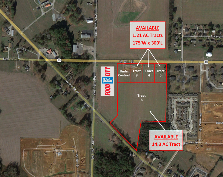 0 W Elm Street, Athens, AL for sale - Aerial - Image 2 of 4