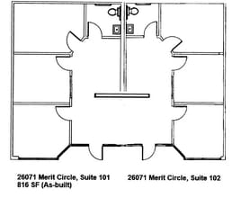 26071 Merit Cir, Laguna Hills, CA à louer Plan d’étage- Image 1 de 1