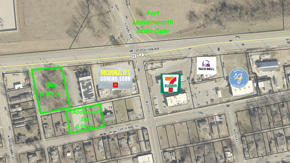 735 Metropolitan, Leavenworth, KS for sale - Aerial - Image 1 of 1