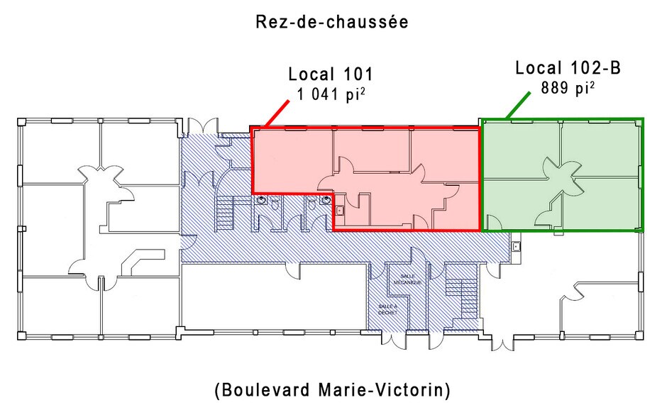 2398 Boul Marie-Victorin, Longueuil, QC à louer - Plan d’étage - Image 2 de 2