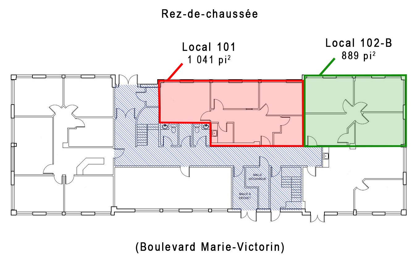 2398 Boul Marie-Victorin, Longueuil, QC for lease Floor Plan- Image 1 of 2