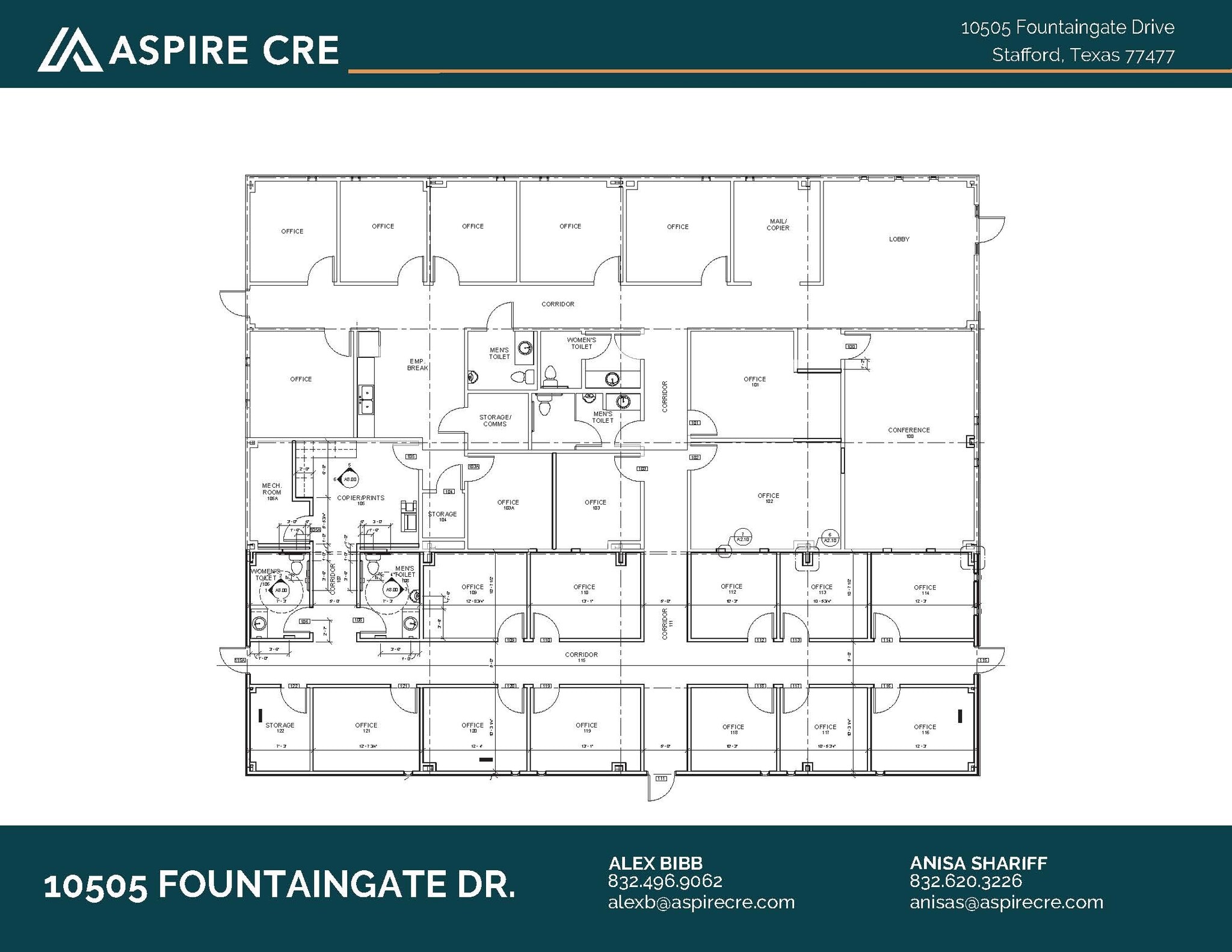 10455-10505 Fountaingate Dr, Stafford, TX for lease Floor Plan- Image 1 of 1