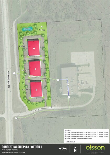Hwy 133 & Hwy 30, Blair, NE à vendre - Plan de site - Image 2 de 5
