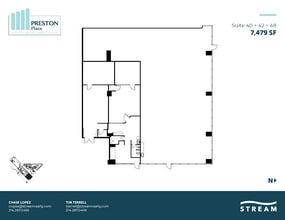 17950 Preston Rd, Dallas, TX à louer Plan d  tage- Image 2 de 4