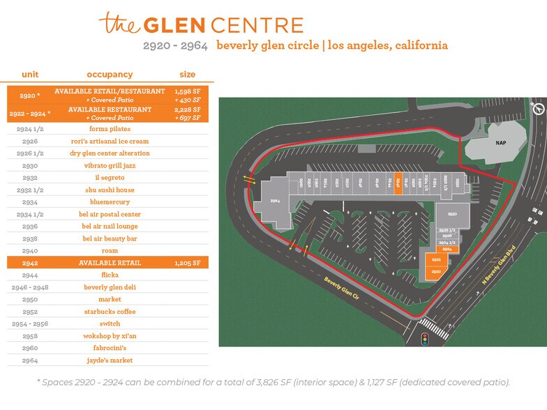 2920-2964 N Beverly Glen Cir, Los Angeles, CA à louer - Plan de site - Image 3 de 7