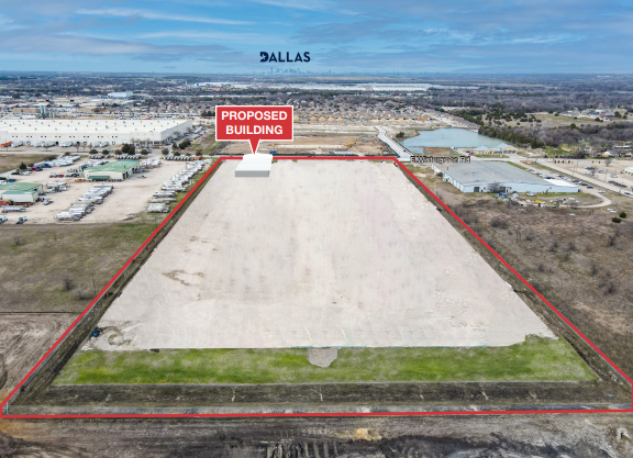 1300 E Wintergreen Rd, Hutchins, TX for lease - Aerial - Image 2 of 2