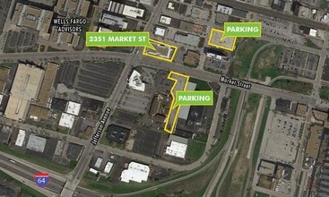 2329-2351 Market St, Saint Louis, MO - AERIAL  map view