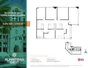 95 Merrick Way, Coral Gables, FL for lease Floor Plan- Image 1 of 1