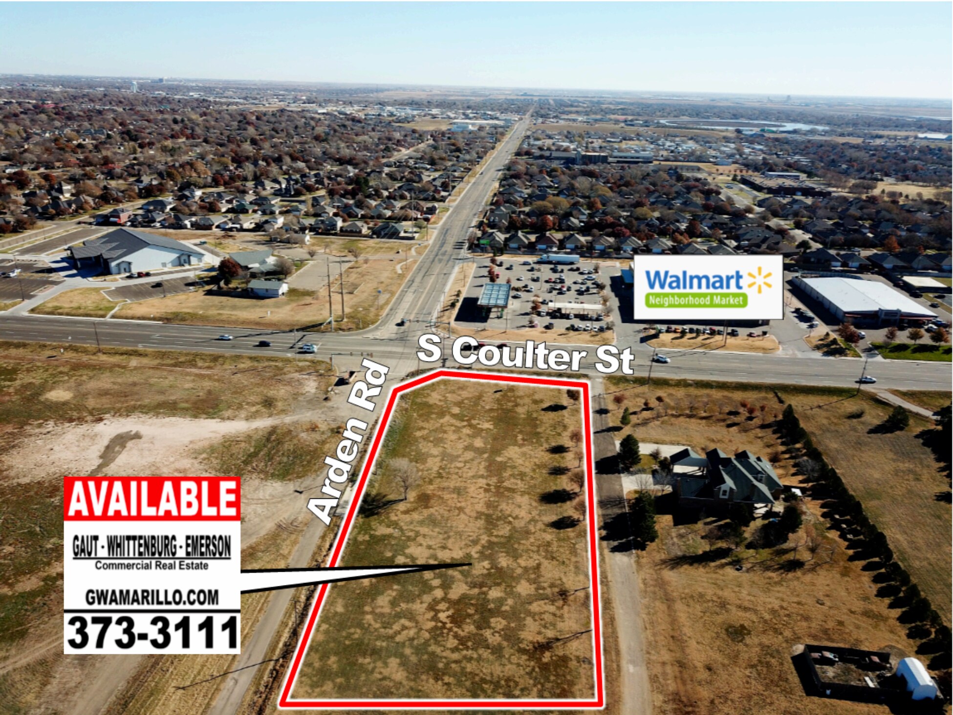 0000 Coulter & Arden Rd, Amarillo, TX à vendre Aérien- Image 1 de 2