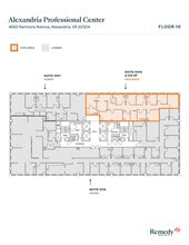 4660 Kenmore Ave, Alexandria, VA for lease Floor Plan- Image 1 of 2