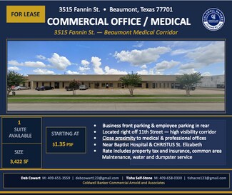 Plus de détails pour 3515 Fannin St, Beaumont, TX - Bureau/Commerce de détail à louer