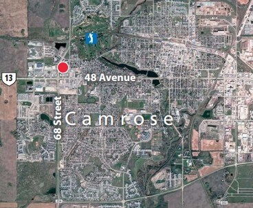 4879 68th St, Camrose, AB à louer - Aérien - Image 2 de 2