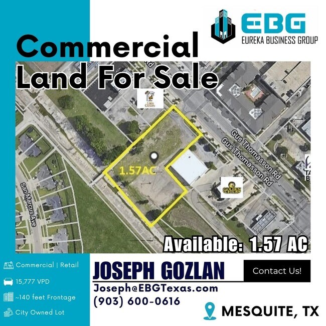 Plus de détails pour 4545 Gus Thomasson Rd, Mesquite, TX - Terrain à vendre