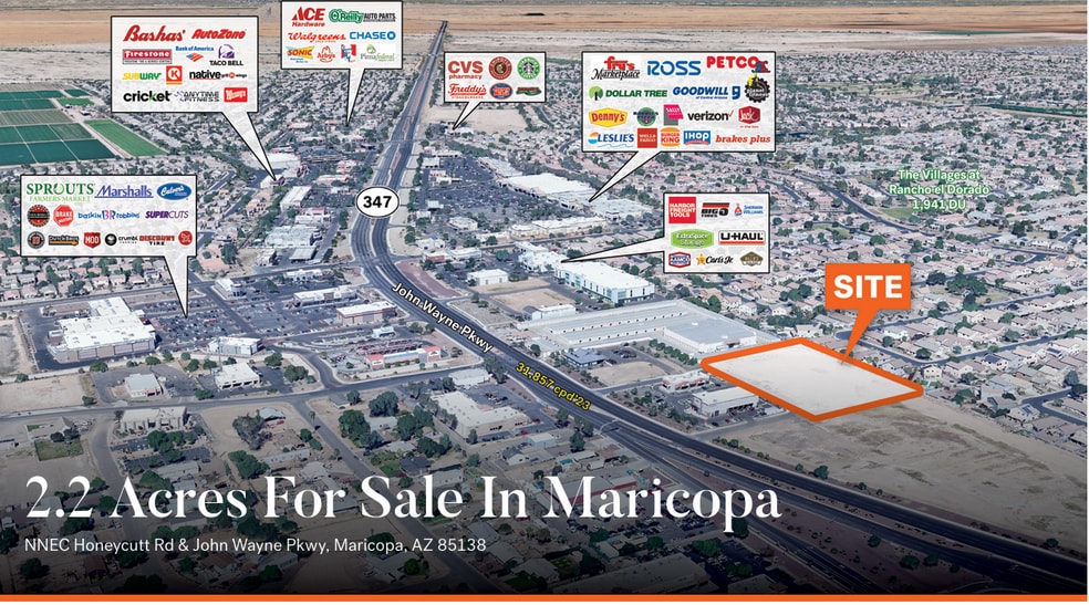 NNEC Honeycutt Rd & John Wayne Pky, Maricopa, AZ for sale - Primary Photo - Image 1 of 3
