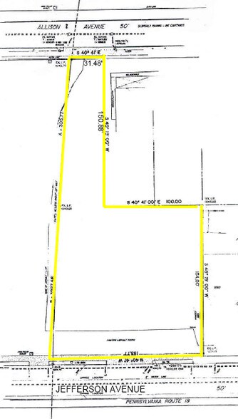 940 Jefferson Ave, Washington, PA à louer - Plan cadastral - Image 2 de 16