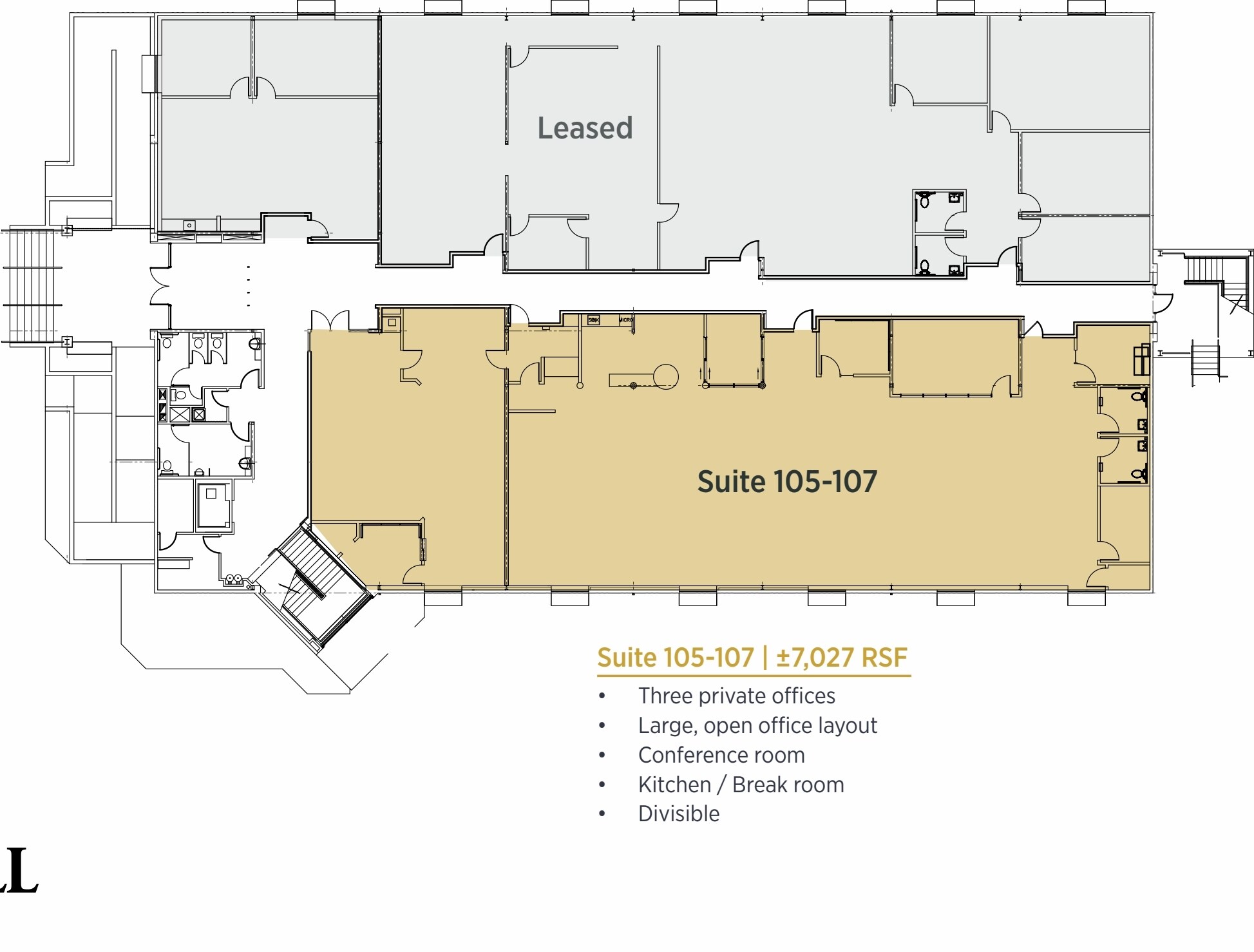 1850 Soscol Ave, Napa, CA à louer Plan d’étage- Image 1 de 1