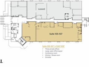 1850 Soscol Ave, Napa, CA à louer Plan d’étage- Image 1 de 1