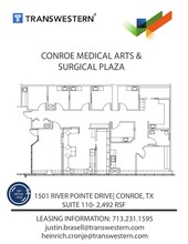 1501 River Pointe Dr, Conroe, TX à louer Plan d’étage- Image 1 de 1