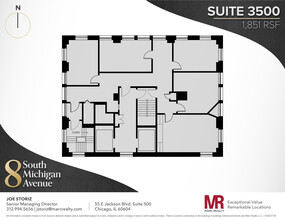 8 S Michigan Ave, Chicago, IL à louer Plan d  tage- Image 1 de 11