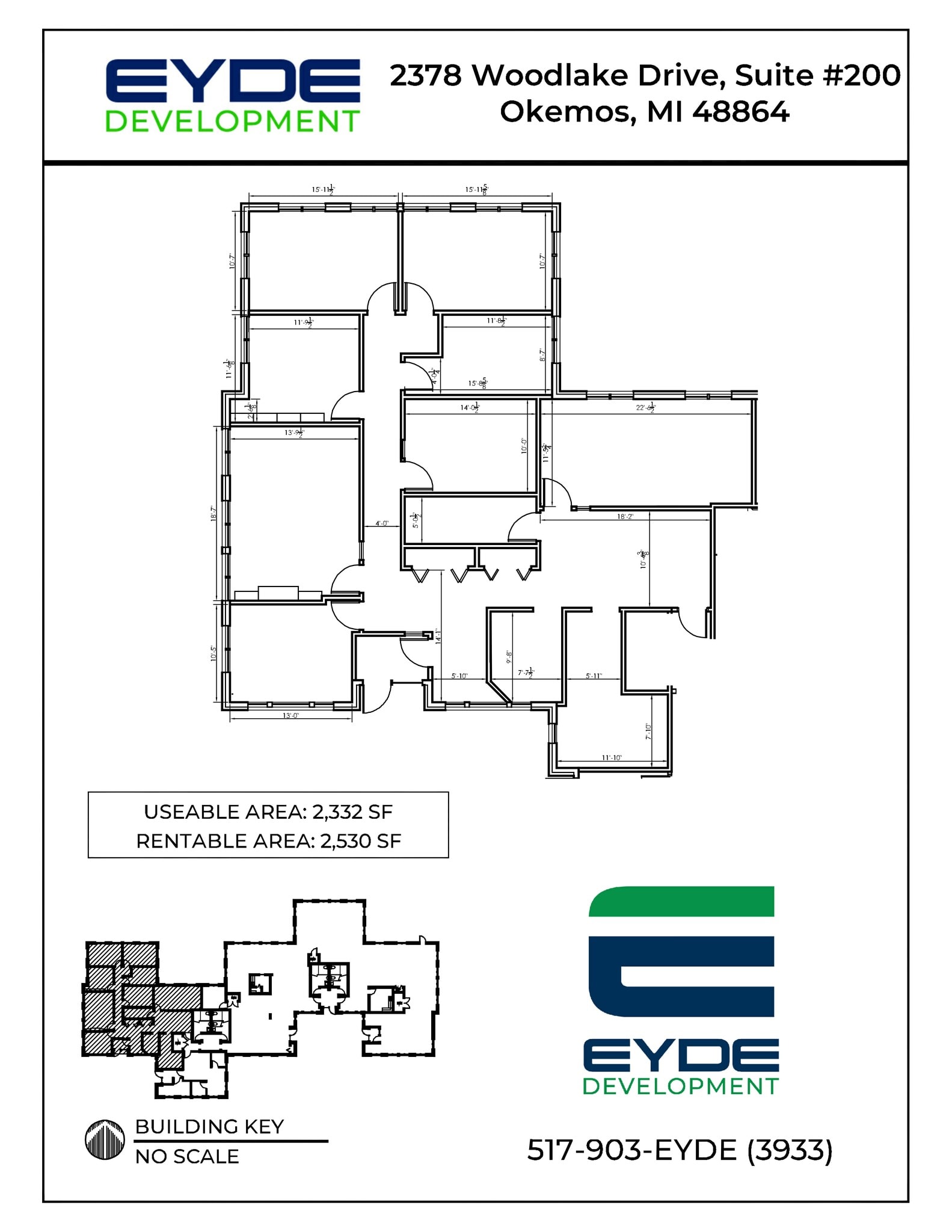 2410 Woodlake Dr, Okemos, MI for lease Site Plan- Image 1 of 1