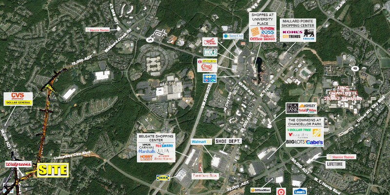 N Graham St & West Sugar Creek Rd, Charlotte, NC à louer - Photo du bâtiment - Image 3 de 6