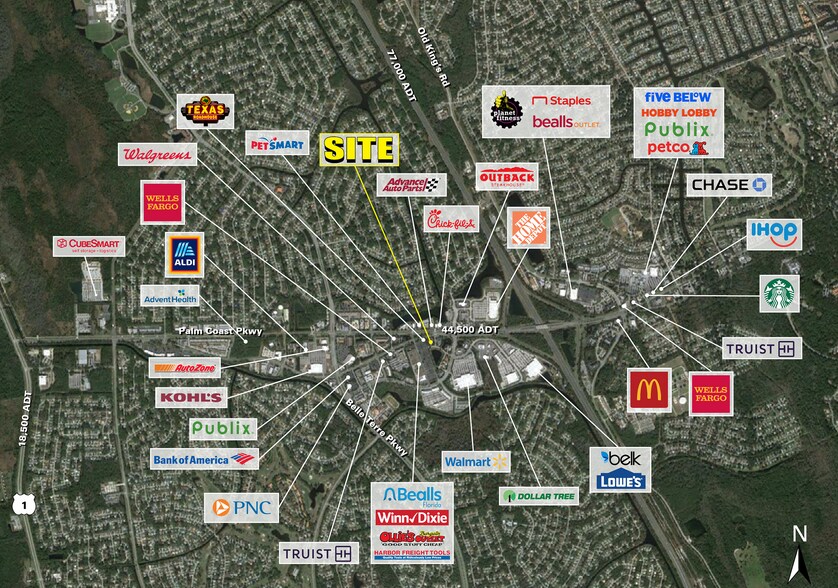 1300 Palm Coast Pky SW, Palm Coast, FL à louer - Photo du bâtiment - Image 3 de 6