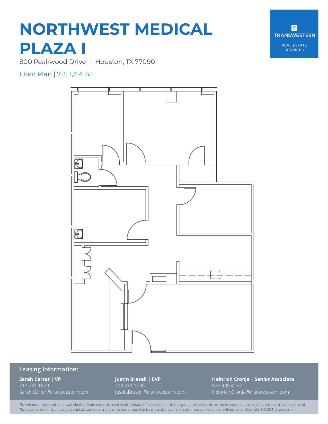800 Peakwood Dr, Houston, TX for lease Floor Plan- Image 1 of 2