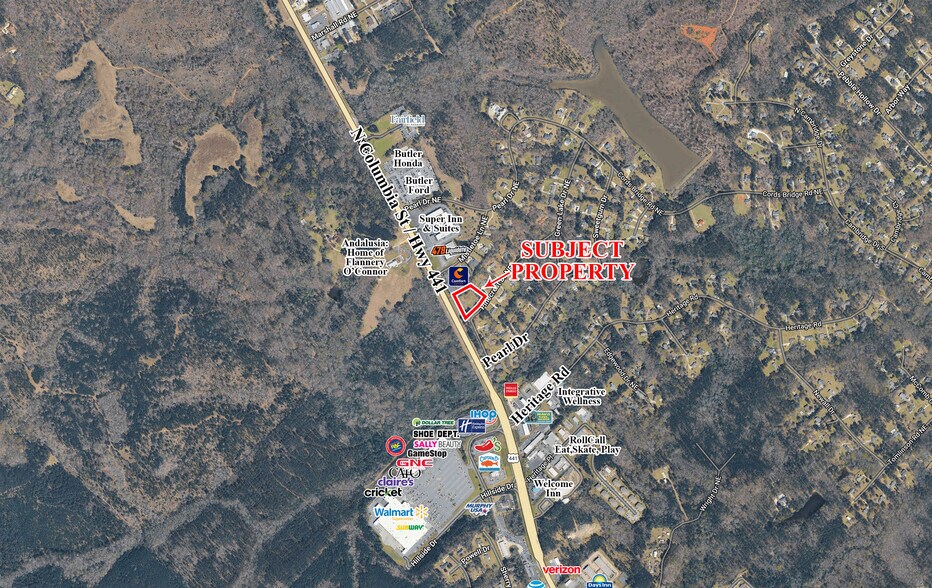300 Pearl Drive NE Dr, Milledgeville, GA à vendre - Aérien - Image 2 de 2