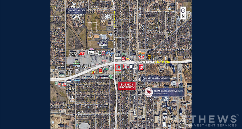 401-415 W University Dr, Denton, TX à vendre Photo du bâtiment- Image 1 de 1