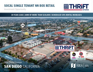 Plus de détails pour 1655 Euclid Ave, San Diego, CA - Commerce de détail à vendre