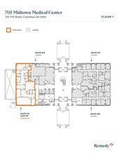 705 17th St, Columbus, GA à louer Plan d’étage- Image 1 de 1