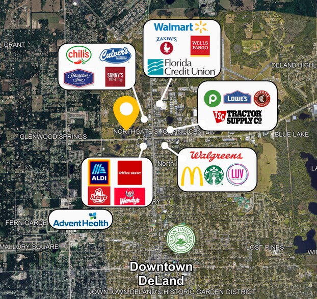 International Speedway Boulevard, Deland, FL à vendre - Aérien - Image 3 de 4
