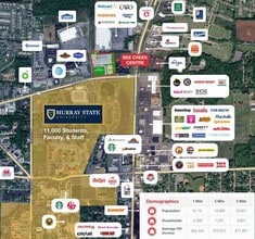 1300 KY-121, Murray, KY - Aérien  Vue de la carte