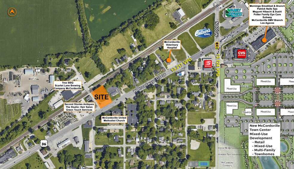 6270 W Broadway, McCordsville, IN for lease - Aerial - Image 1 of 2