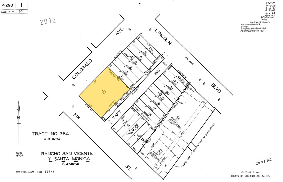 700-716 Colorado Ave, Santa Monica, CA for lease - Plat Map - Image 3 of 9