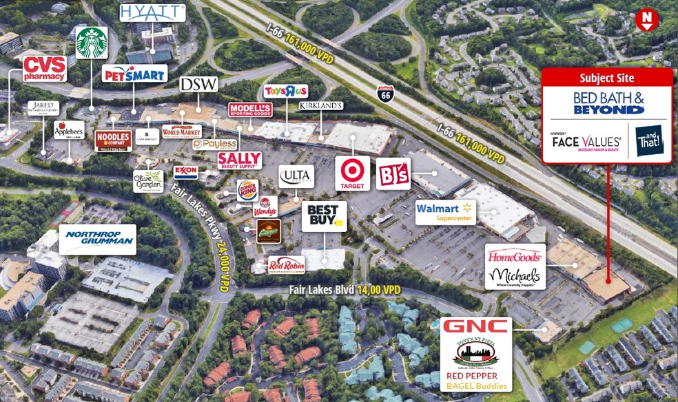 13067 Fair Lakes Shopping Ctr, Fairfax, VA for sale - Aerial - Image 1 of 1