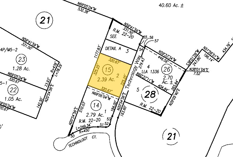 460-480 Technology Way, Napa, CA à louer - Plan cadastral - Image 3 de 19