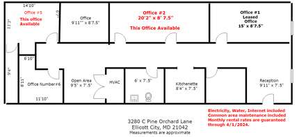 3280 Pine Orchard Ln, Ellicott City, MD à louer Plan d’étage- Image 1 de 3