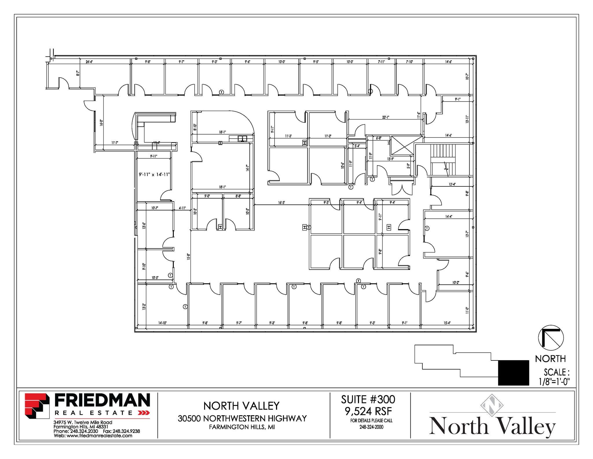 30500 Northwestern Hwy, Farmington Hills, MI à louer Plan d’étage- Image 1 de 2