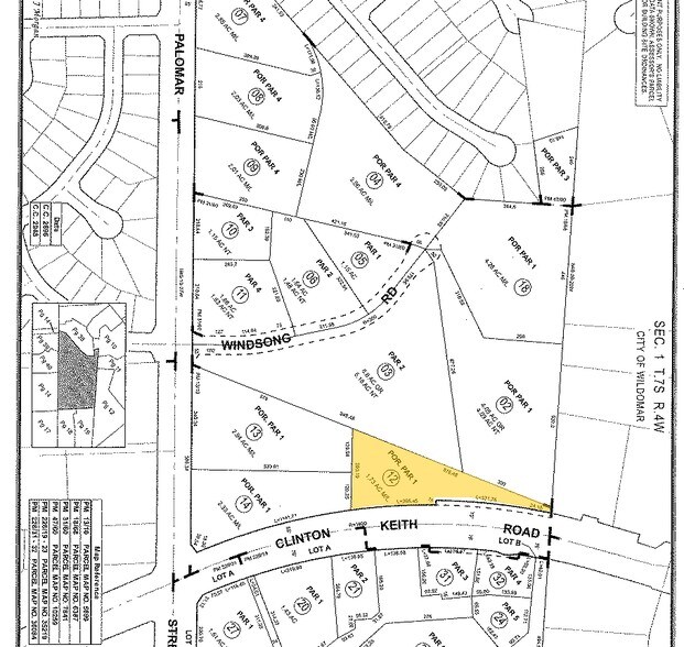 32179 Clinton Keith Rd, Wildomar, CA à vendre - Plan cadastral - Image 2 de 7