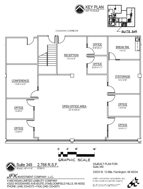 33533 W 12 Mile Rd, Farmington Hills, MI for lease Floor Plan- Image 1 of 1