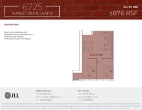 6725 W Sunset Blvd, Los Angeles, CA à louer Plan de site- Image 1 de 1