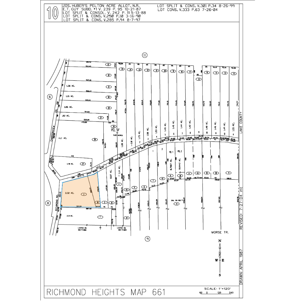 26220 White Rd, Richmond Heights, OH à vendre Plan cadastral- Image 1 de 3