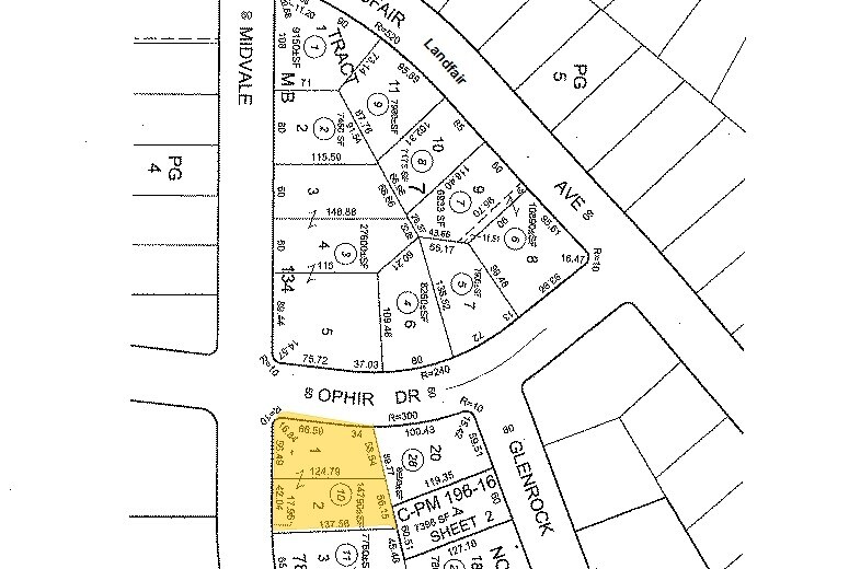500 Midvale Ave, Los Angeles, CA for sale - Plat Map - Image 3 of 14