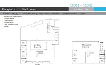 11021 Via Frontera, San Diego, CA for lease Floor Plan- Image 1 of 1