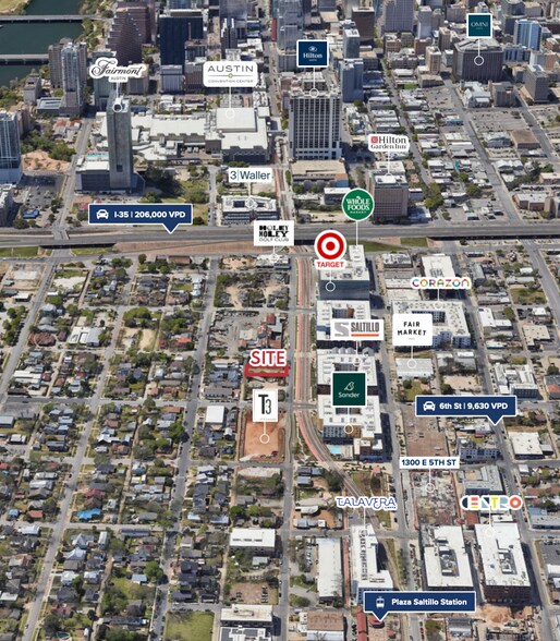 1107 E 4th St, Austin, TX à vendre - Aérien - Image 2 de 7